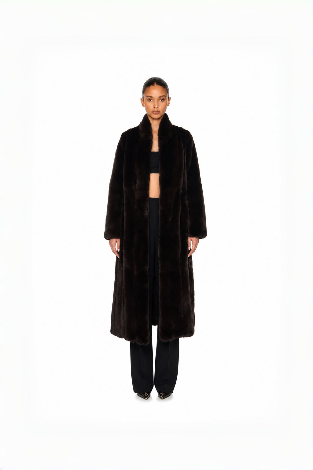Mocha Column Coat