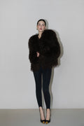 Espresso Shearling Coat