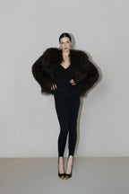 Espresso Shearling Coat