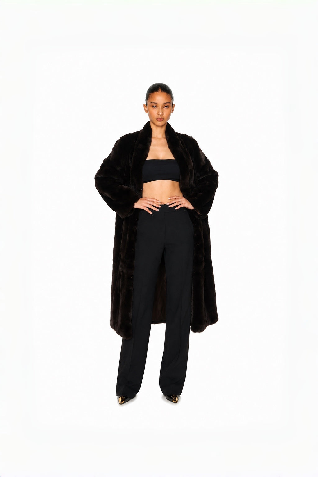 Mocha Column Coat