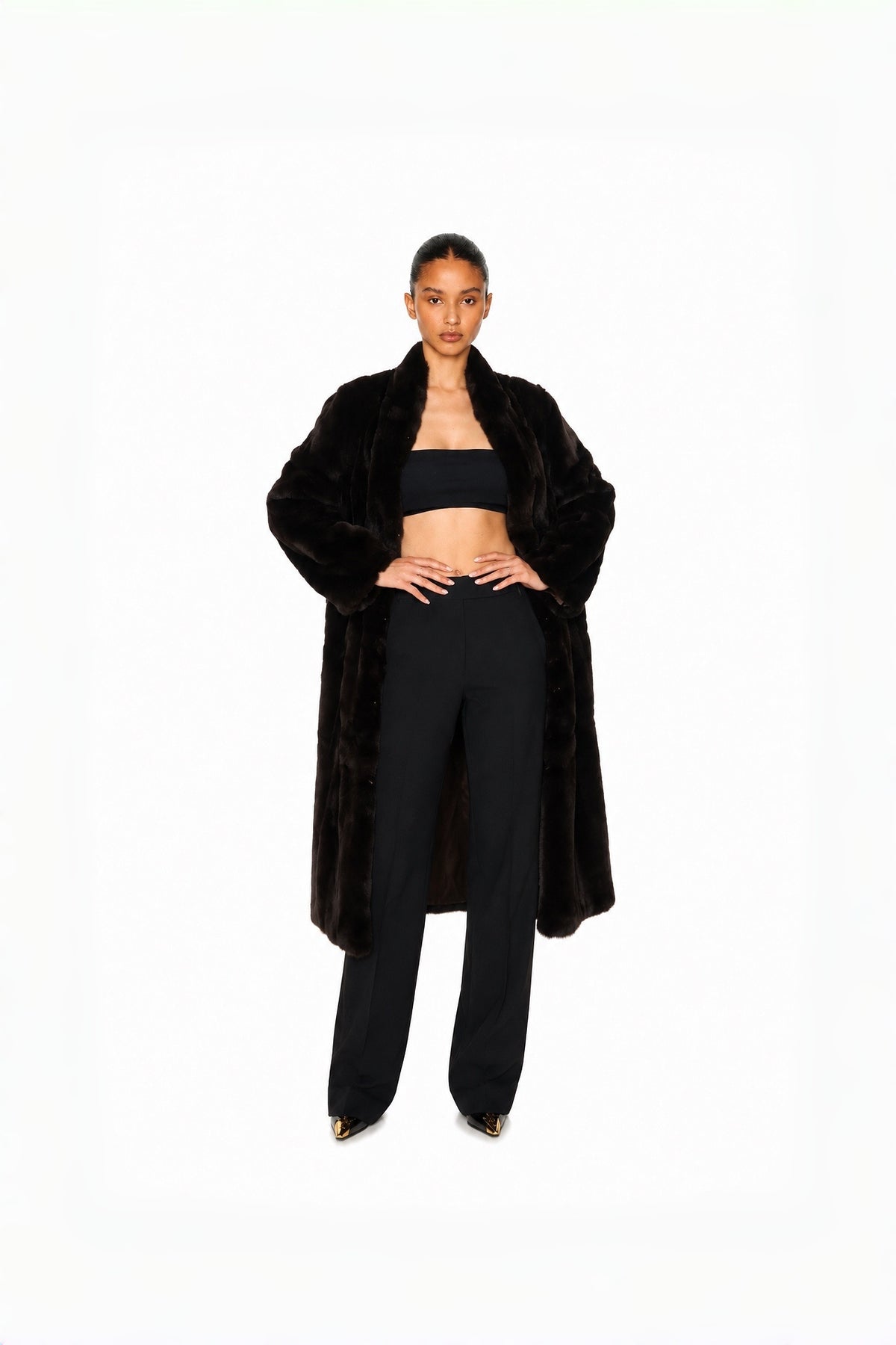 Mocha Column Coat