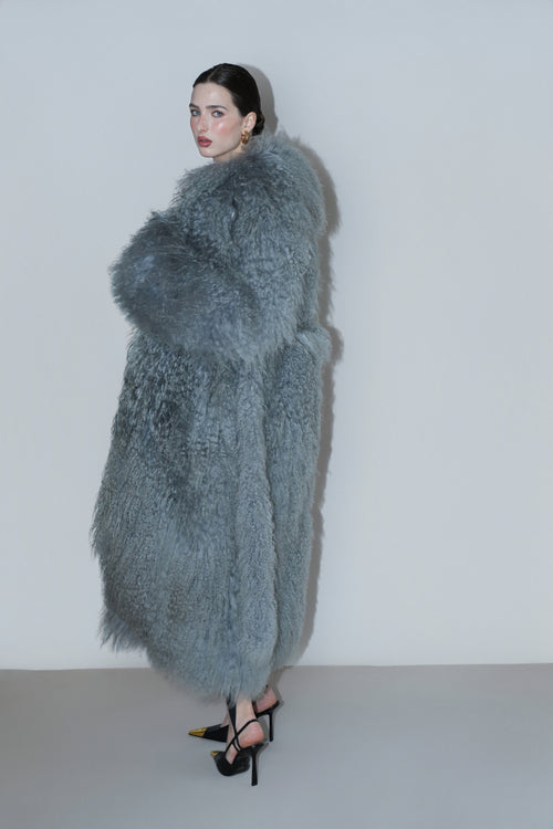 Ash Maxi-Shearling Coat