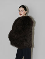 Espresso Shearling Coat