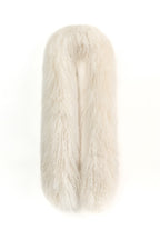 Cream Shearling Scarf