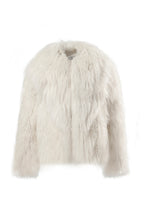 Cream Shearling Coat