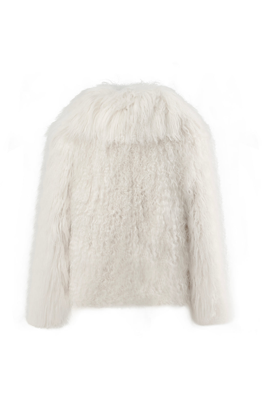 Cream Shearling Coat