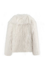 Cream Shearling Coat