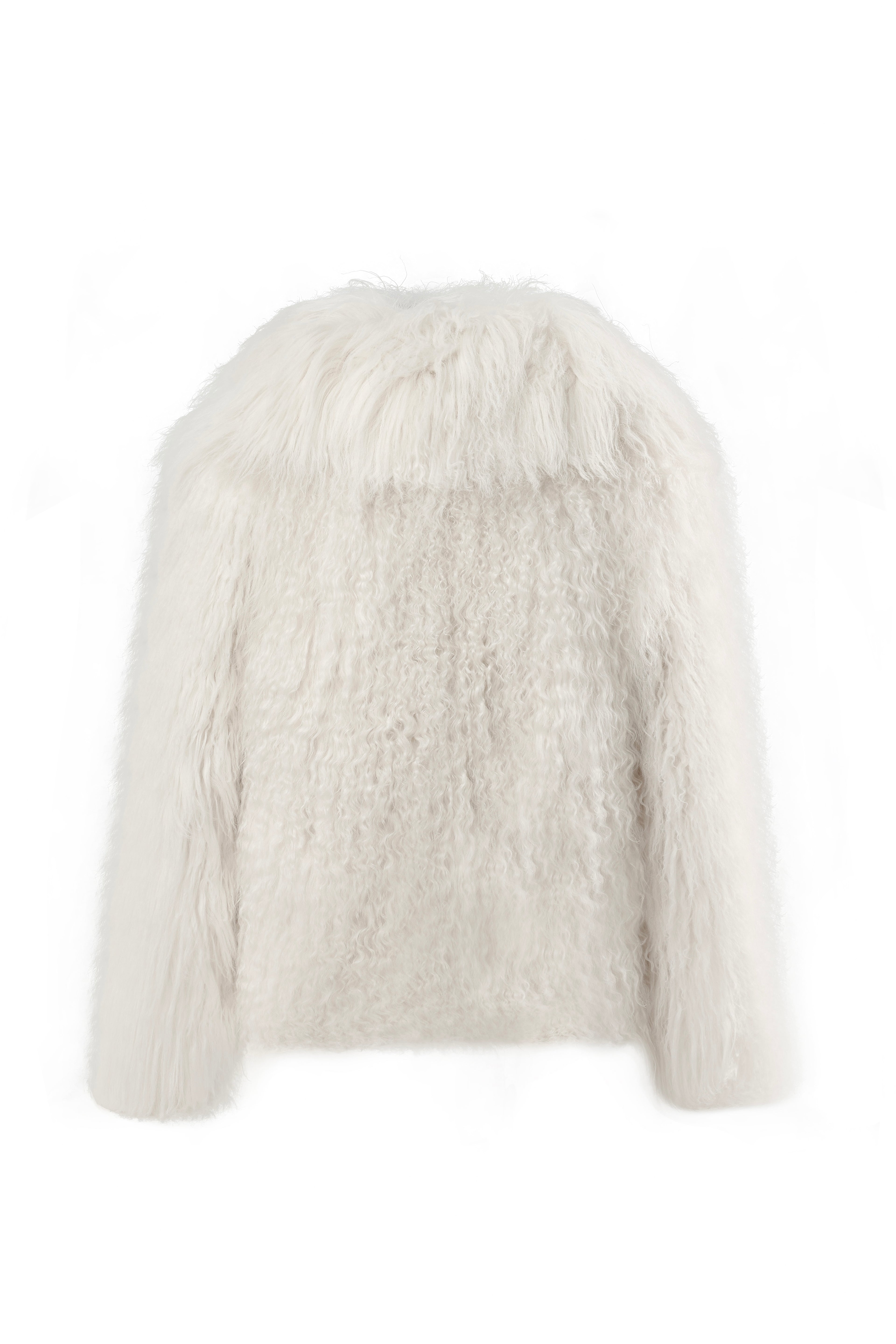 Cream Shearling Coat