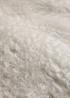 Cream Shearling Coat