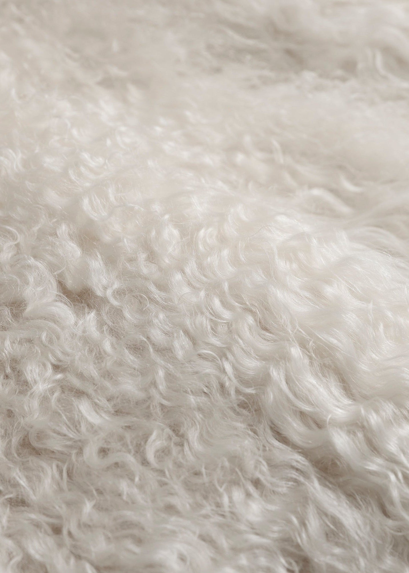 Cream Shearling Coat