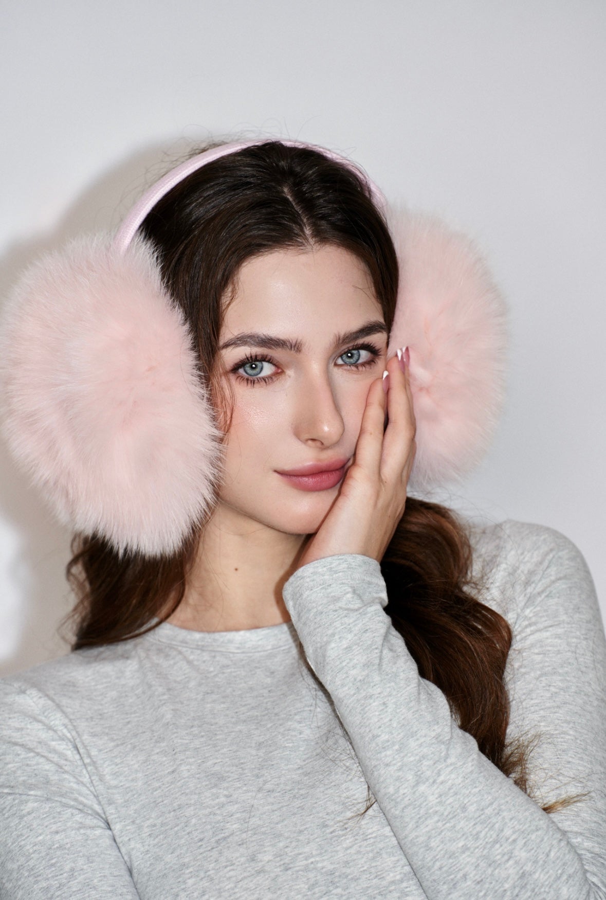 Cloud Fox Fur Earmuffs