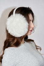 Cloud Fox Fur Earmuffs