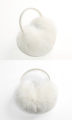 Cloud Fox Fur Earmuffs