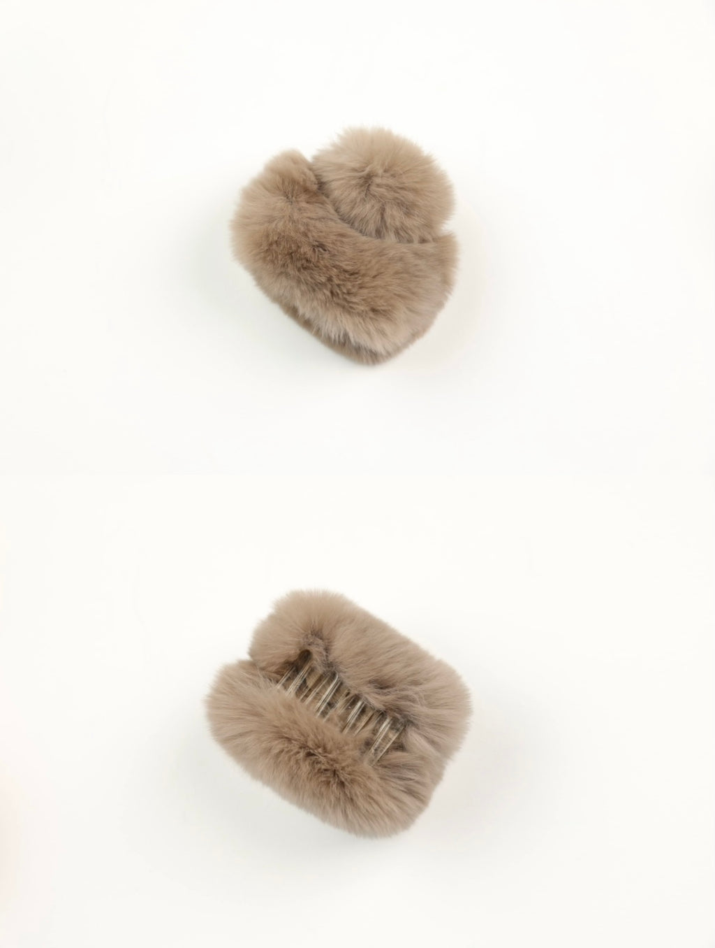 Fur Touch Claw Clip - Half Hold