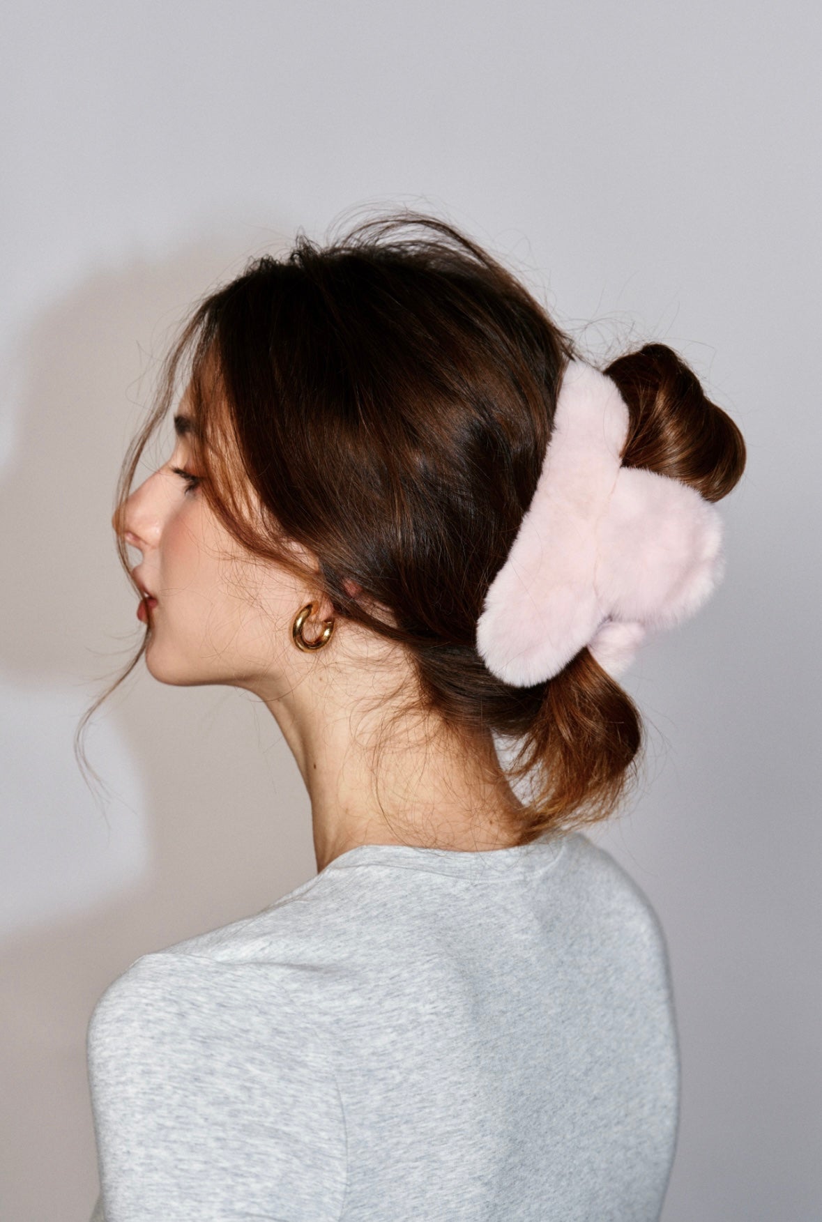 Fur Touch Claw Clip - Full Hold