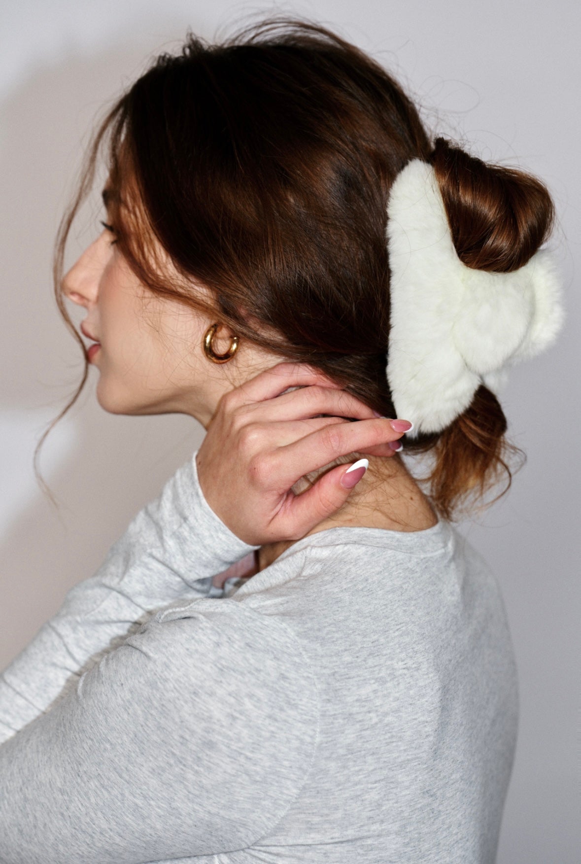 Fur Touch Claw Clip - Full Hold