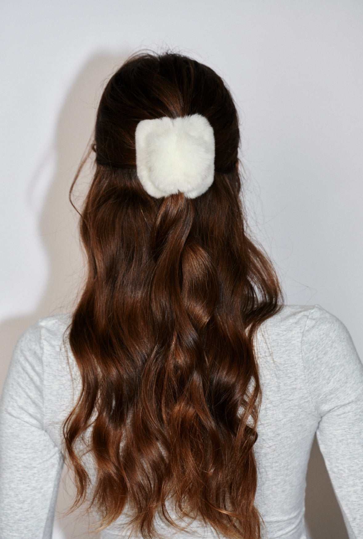 Fur Touch Claw Clip - Half Hold