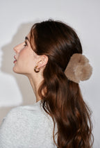 Fur Touch Claw Clip - Half Hold