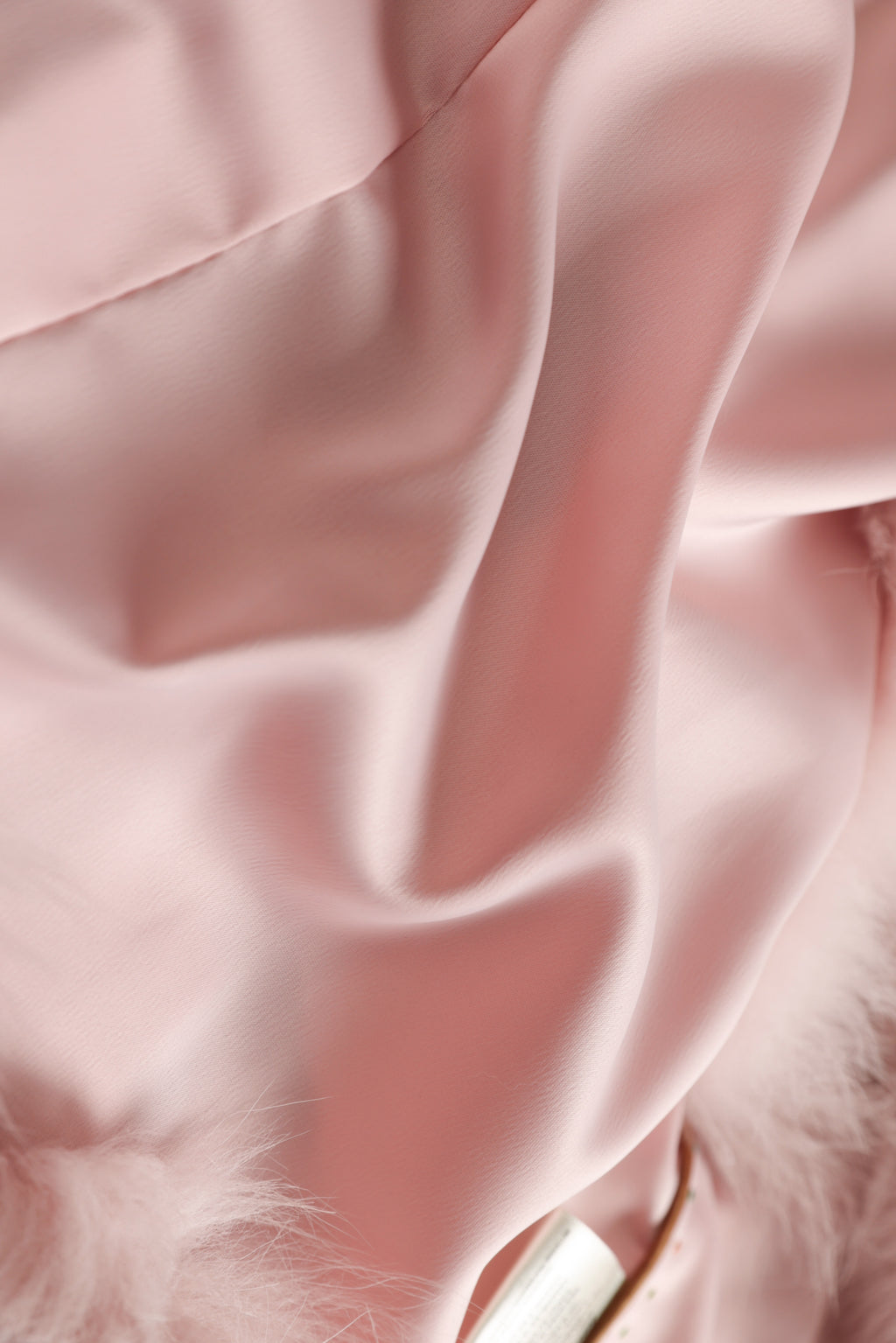 Blush Cropped Fox Vest