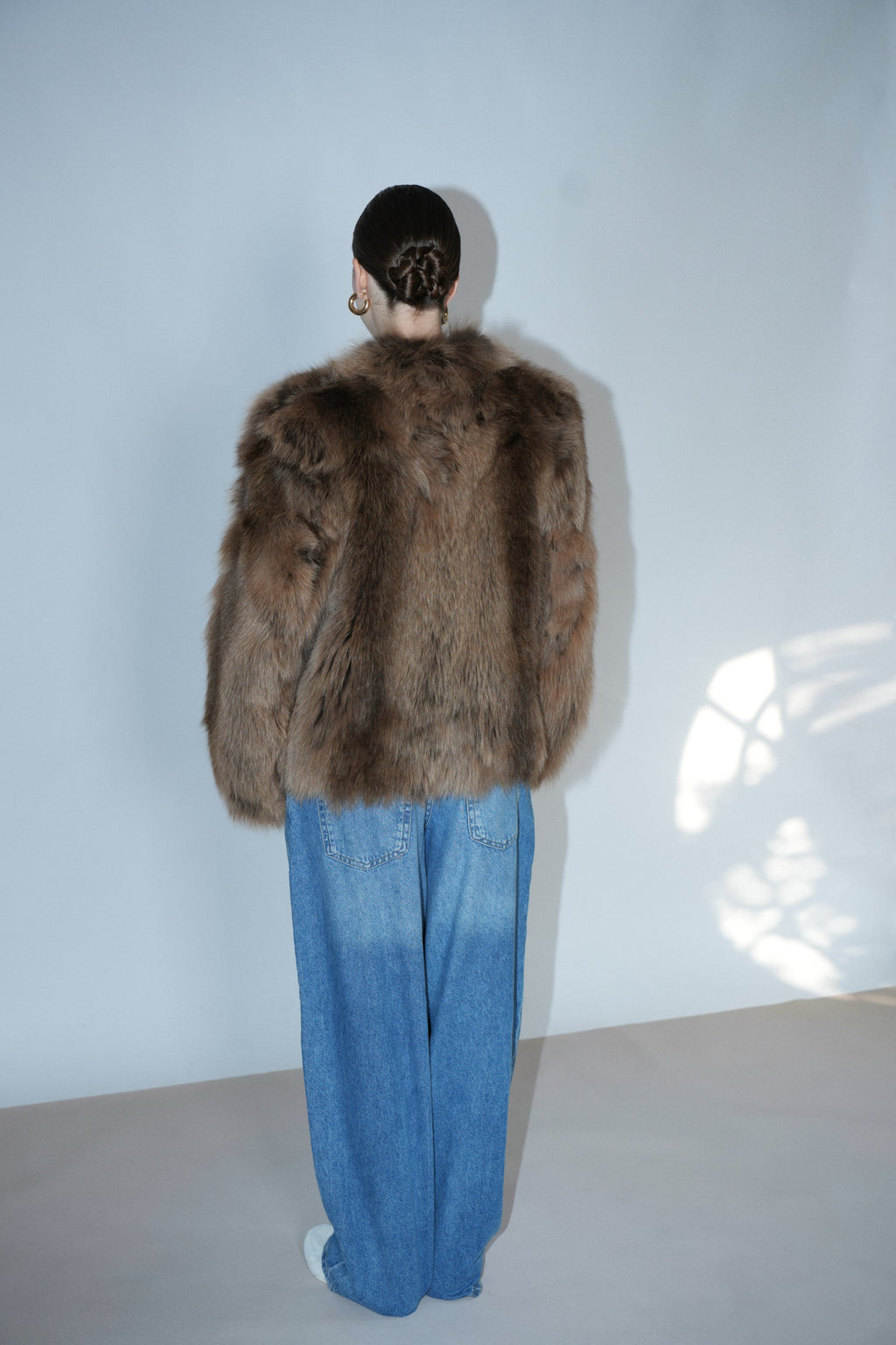 Chestnut Halo Fur Jacket