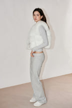Cloud Cropped Fox Vest
