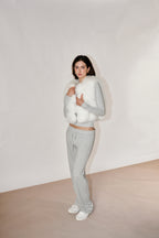 Cloud Cropped Fox Vest