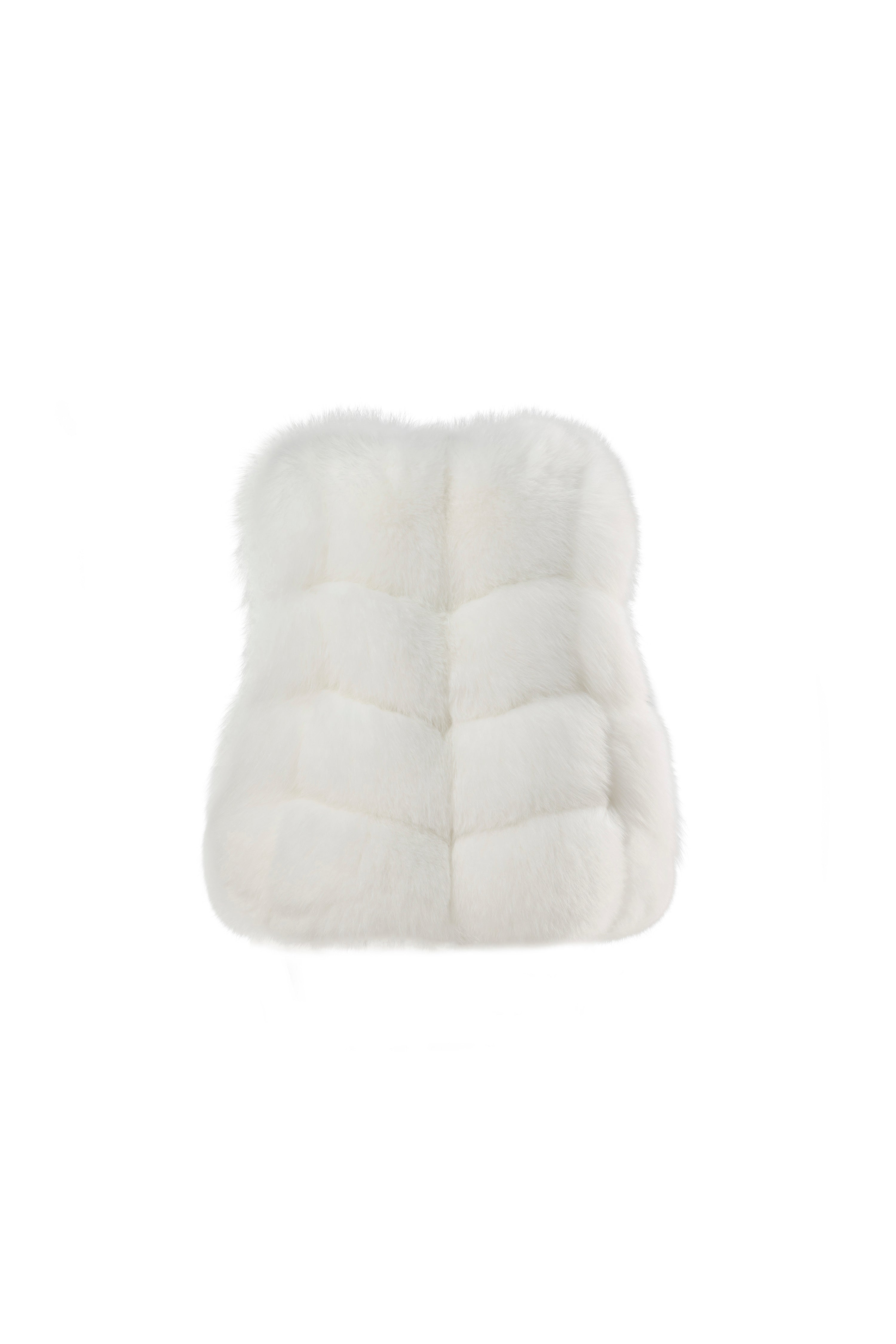 Cloud Cropped Fox Vest